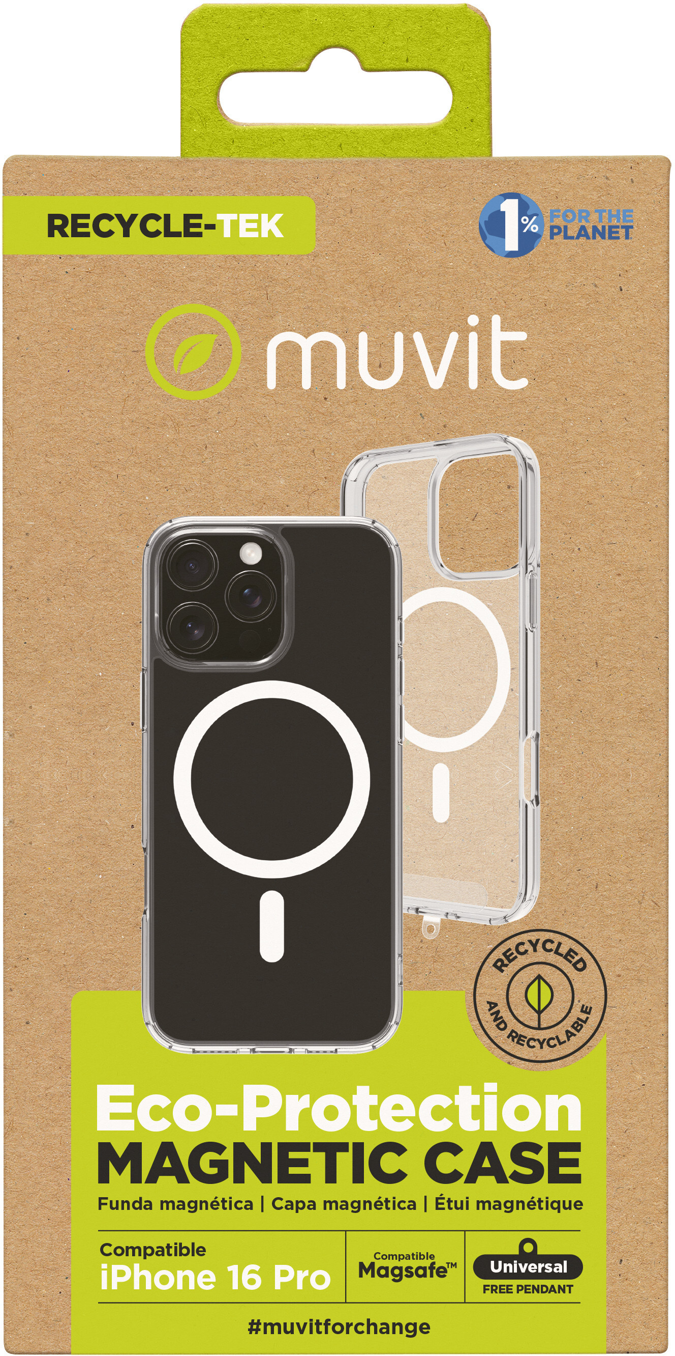 Muvit muvit for change funda recycletek Magsafe compatib