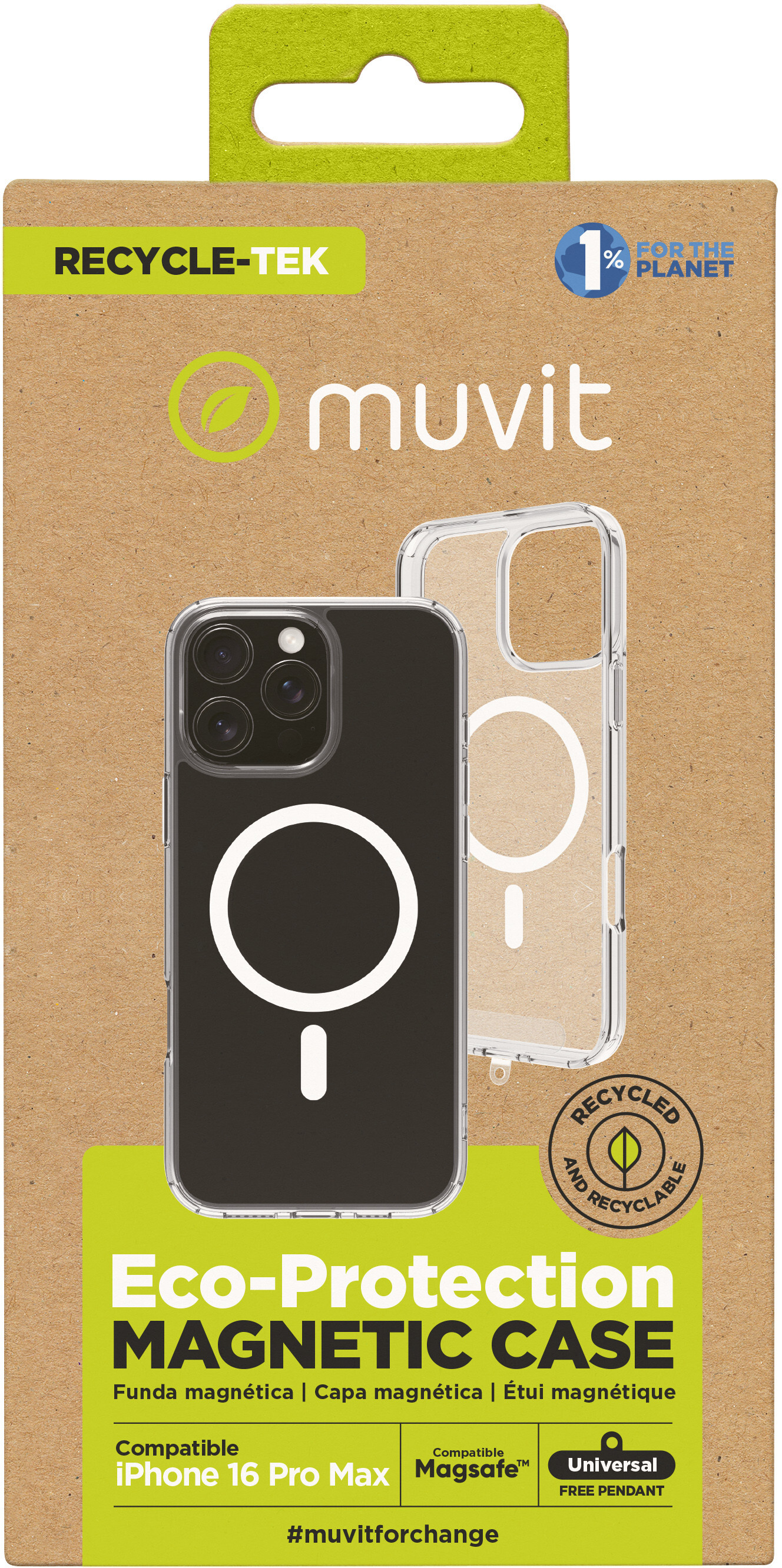 Muvit muvit for change funda recycletek Magsafe compatib