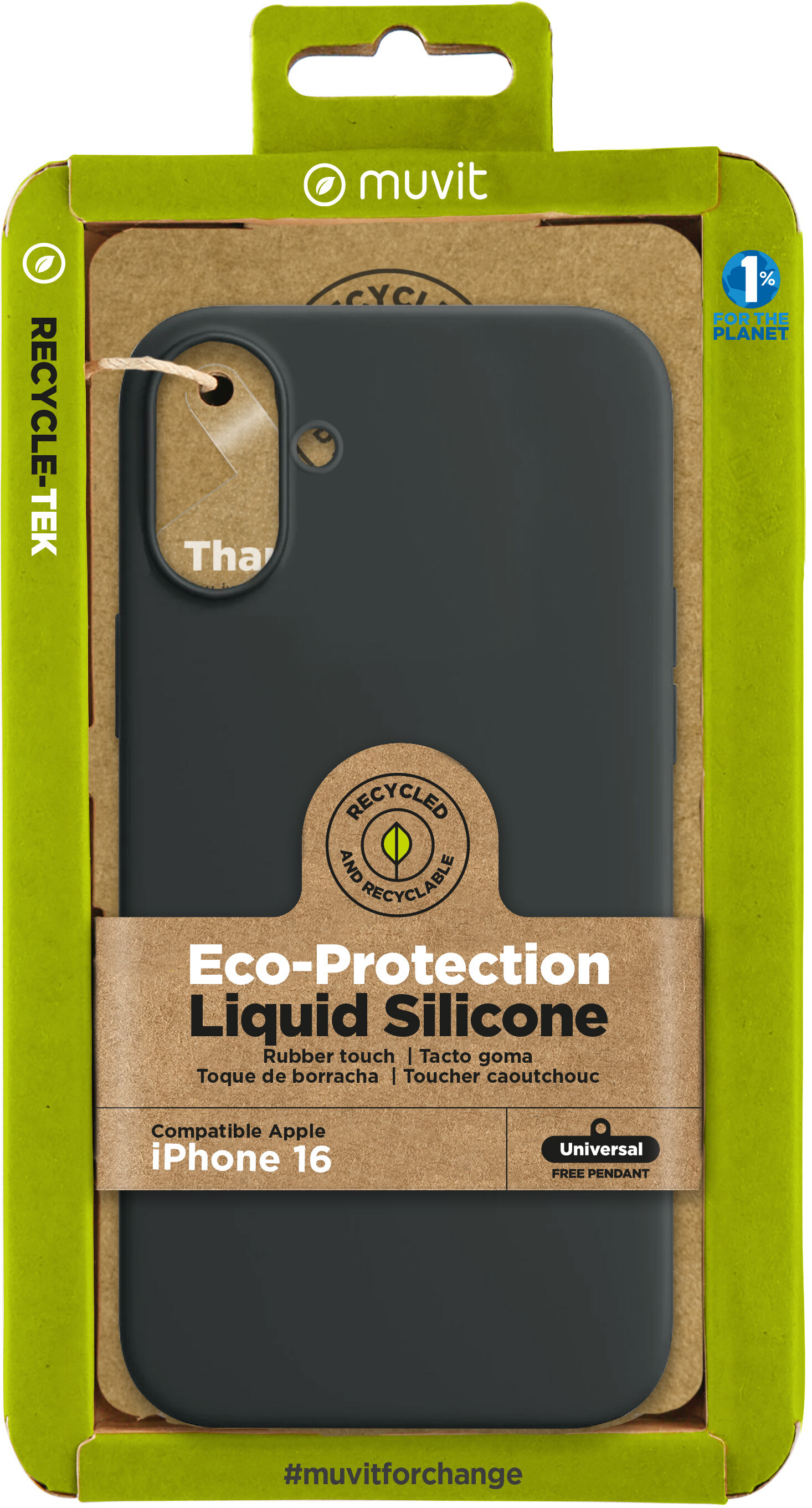 Muvit muvit for change funda recycletek Liquid Silicone