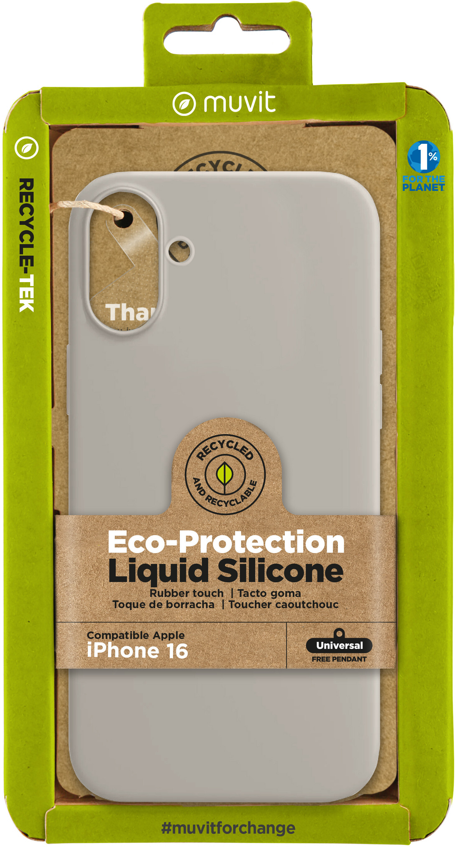 Muvit muvit for change funda recycletek Liquid Silicone