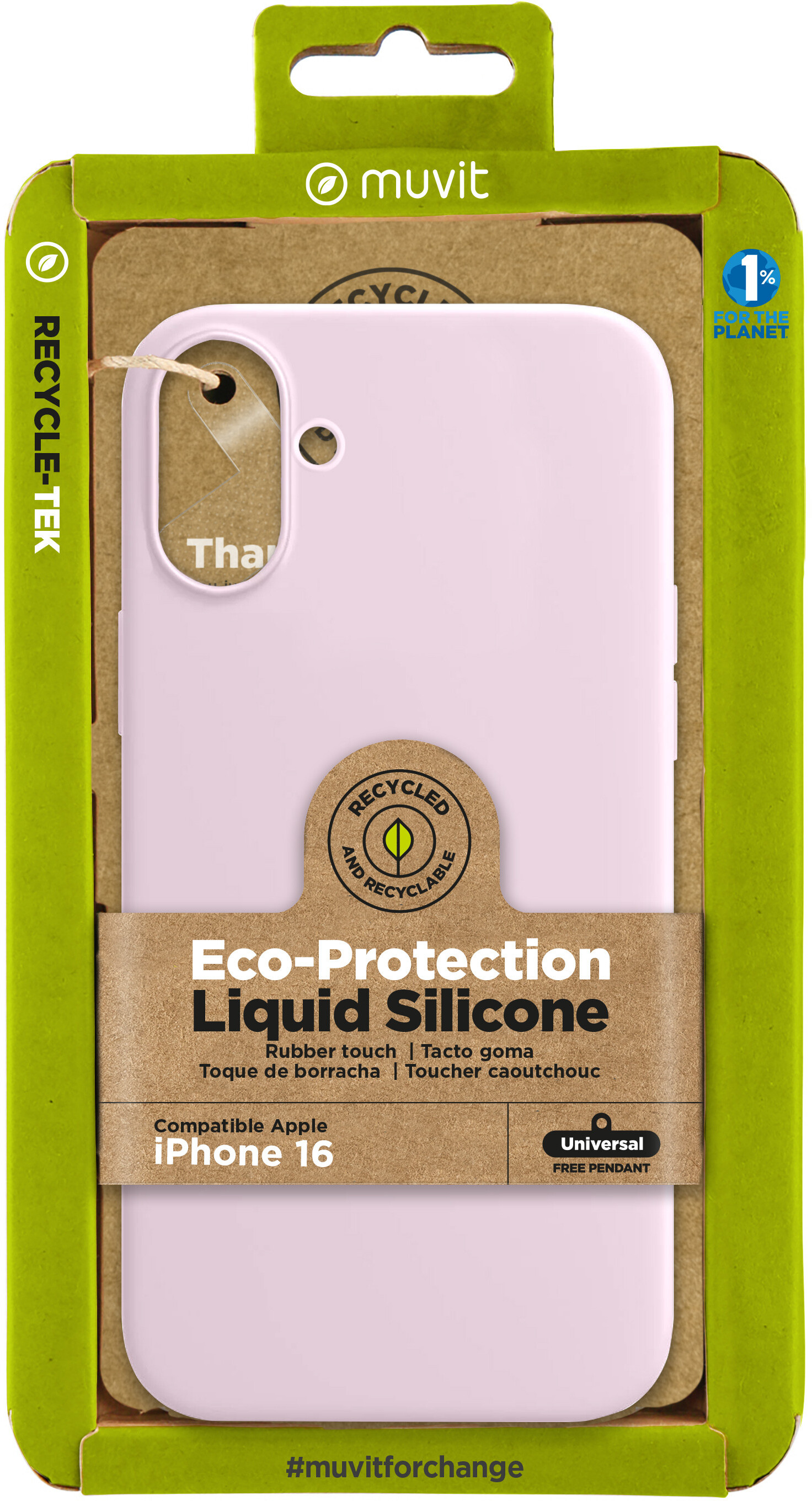 Muvit muvit for change funda recycletek Liquid Silicone