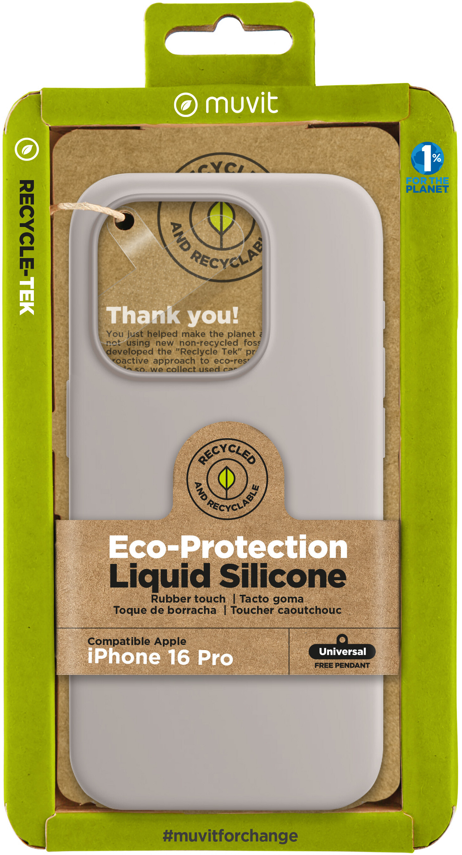 Muvit muvit for change funda recycletek Liquid Silicone