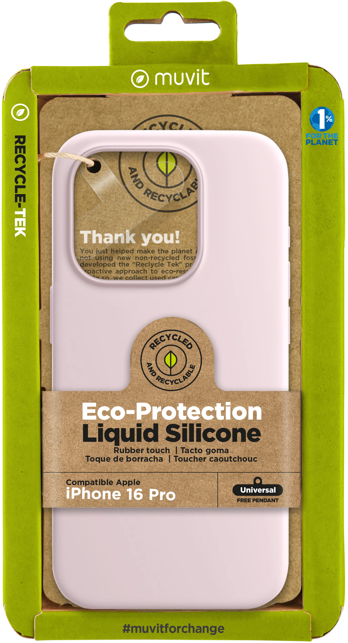 Muvit muvit for change funda recycletek Liquid Silicone