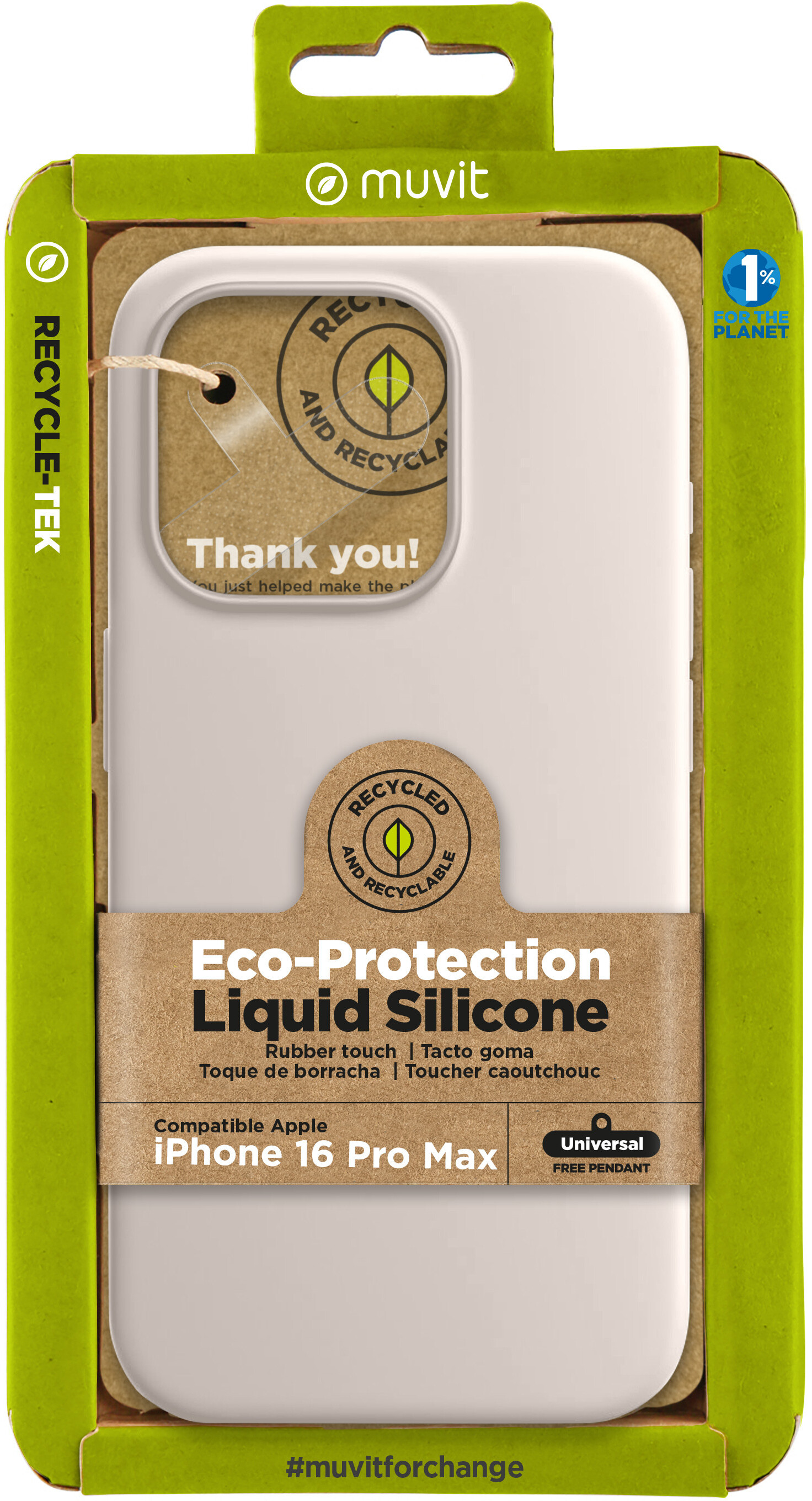 Muvit muvit for change funda recycletek Liquid Silicone
