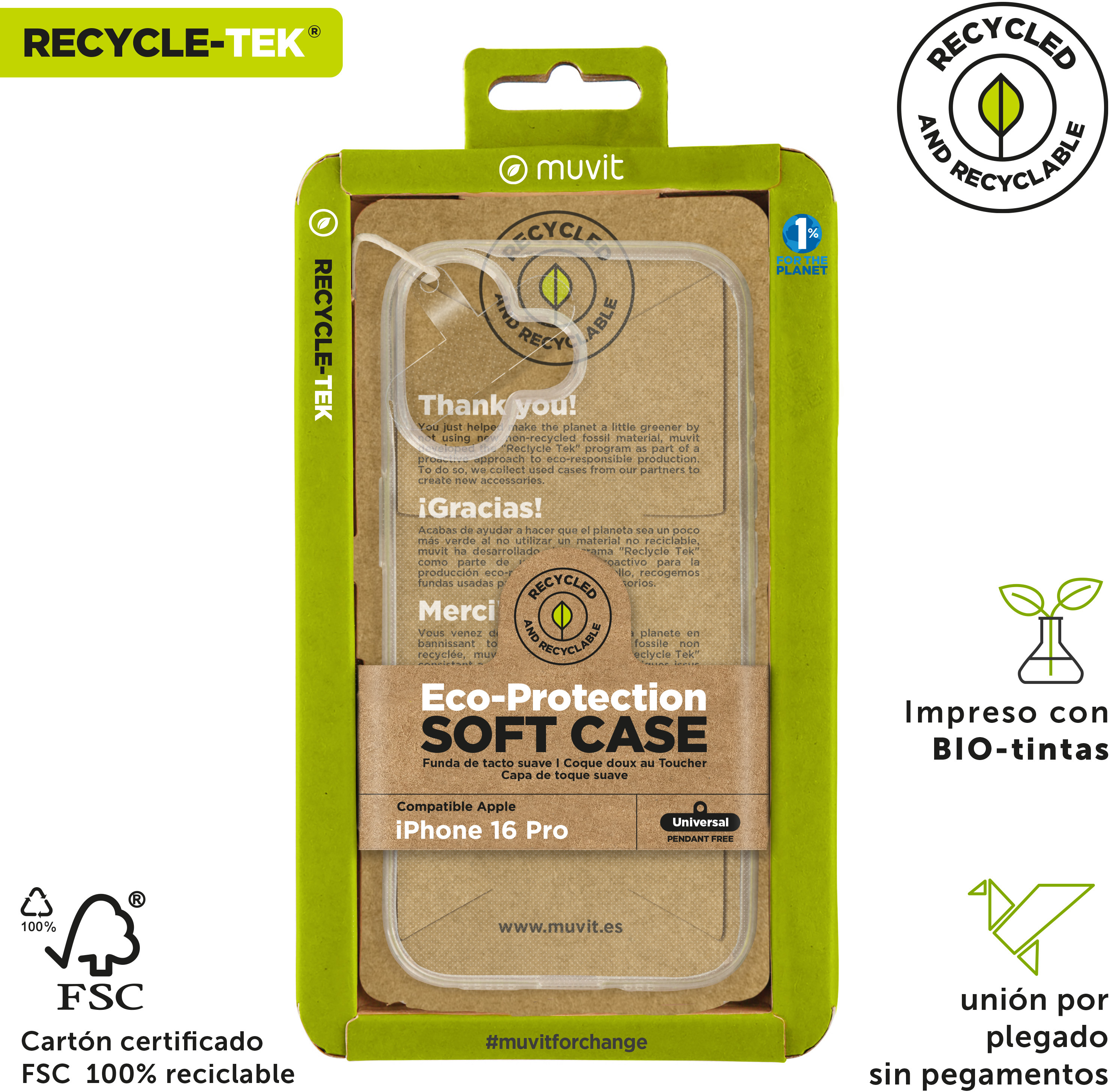 Muvit muvit for change funda recycletek compatible con A