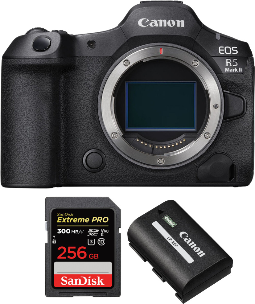Canon EOS R5 Mark II + 1 SanDisk 256GB Extreme PRO UHS-I