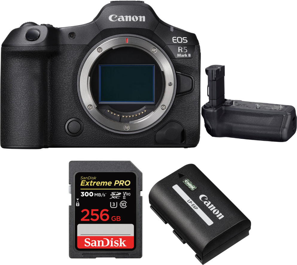 Canon EOS R5 Mark II + BG-R20 + 1 SanDisk 256GB Extreme