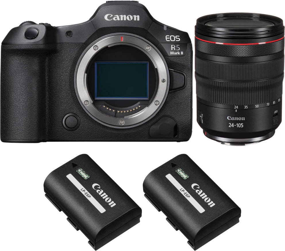 Canon EOS R5 Mark II + RF 24-105mm f/4 L IS USM + 2 LP-E
