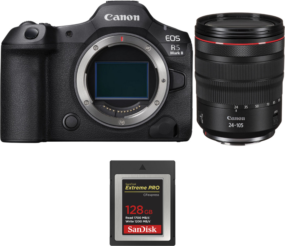 Canon EOS R5 Mark II + RF 24-105mm f/4 L IS USM + 1 SanD