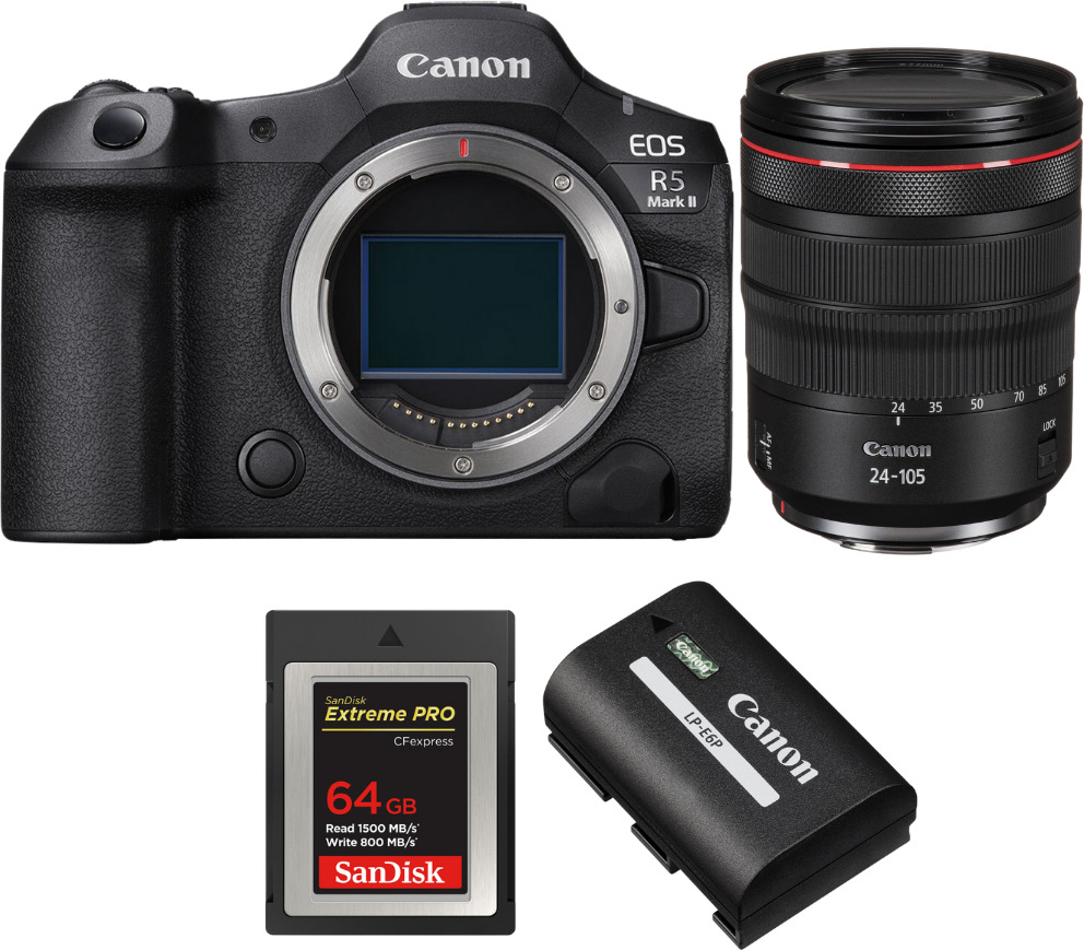 Canon EOS R5 Mark II + RF 24-105mm f/4 L IS USM + 1 SanD