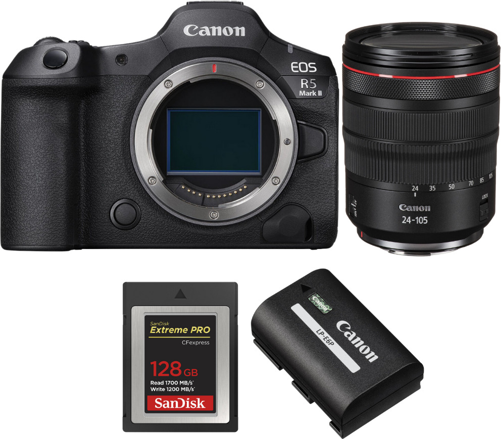 Canon EOS R5 Mark II + RF 24-105mm f/4 L IS USM + 1 SanD