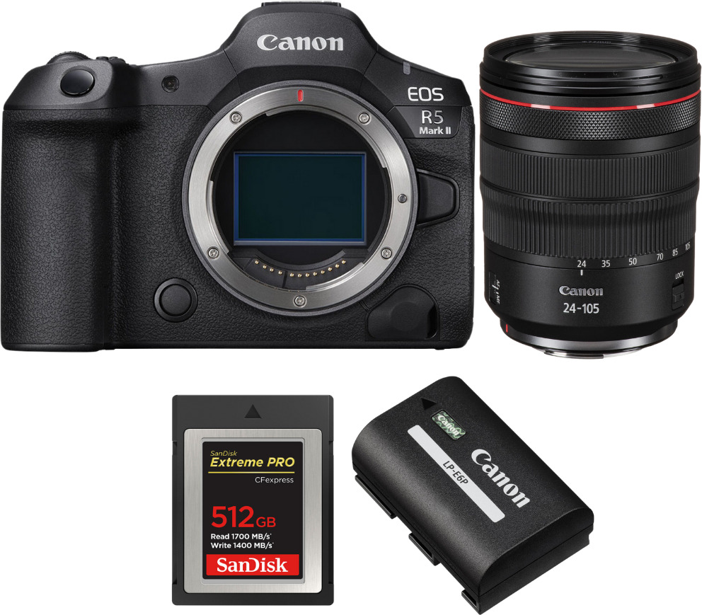 Canon EOS R5 Mark II + RF 24-105mm f/4 L IS USM + 1 SanD