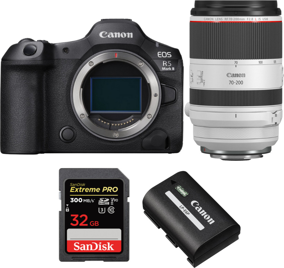 Canon EOS R5 Mark II + RF 70-200mm f/2.8 L IS USM + 1 Sa