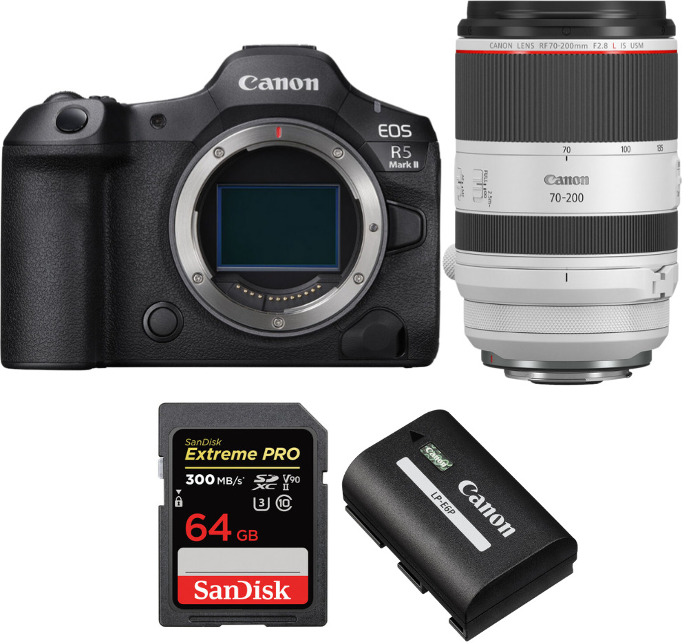 Canon EOS R5 Mark II + RF 70-200mm f/2.8 L IS USM + 1 Sa