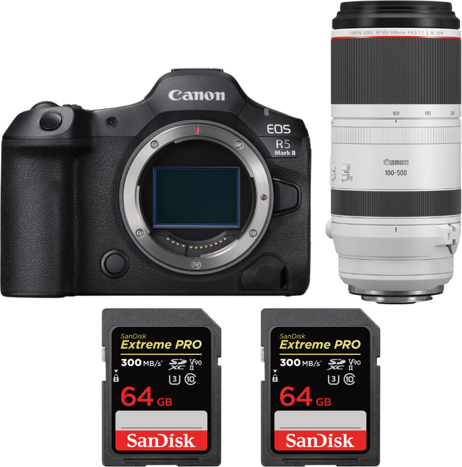 Canon EOS R5 Mark II + RF 100-500mm f/4.5-7.1 L IS USM +