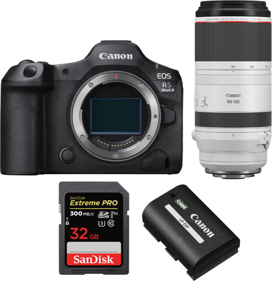 Canon EOS R5 Mark II + RF 100-500mm f/4.5-7.1 L IS USM +