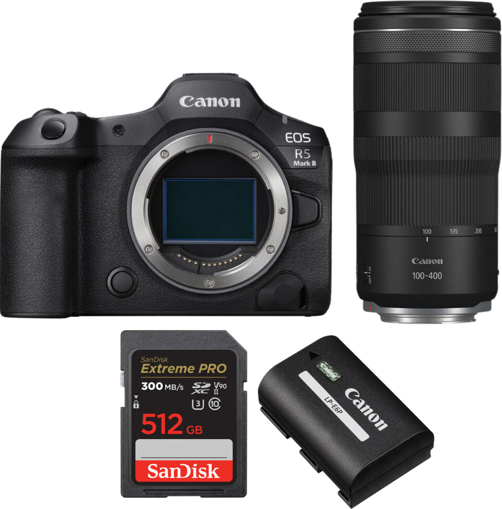 Canon EOS R5 Mark II + RF 100-400mm f/5.6-8 IS USM + 1 S