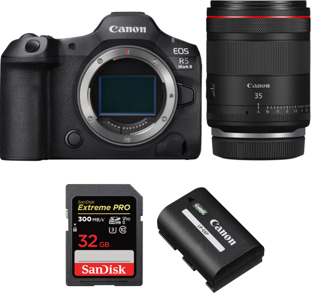Canon EOS R5 Mark II + RF 35mm f/1.4 L VCM + 1 SanDisk 3