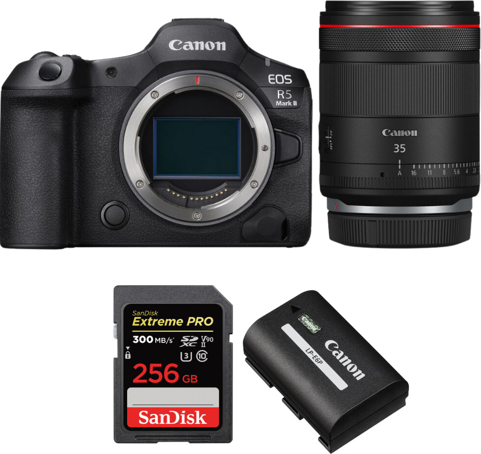 Canon EOS R5 Mark II + RF 35mm f/1.4 L VCM + 1 SanDisk 2