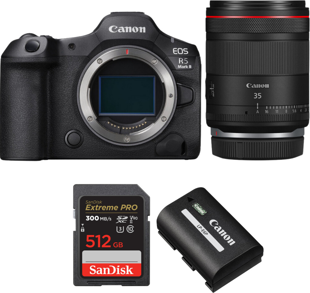 Canon EOS R5 Mark II + RF 35mm f/1.4 L VCM + 1 SanDisk 5