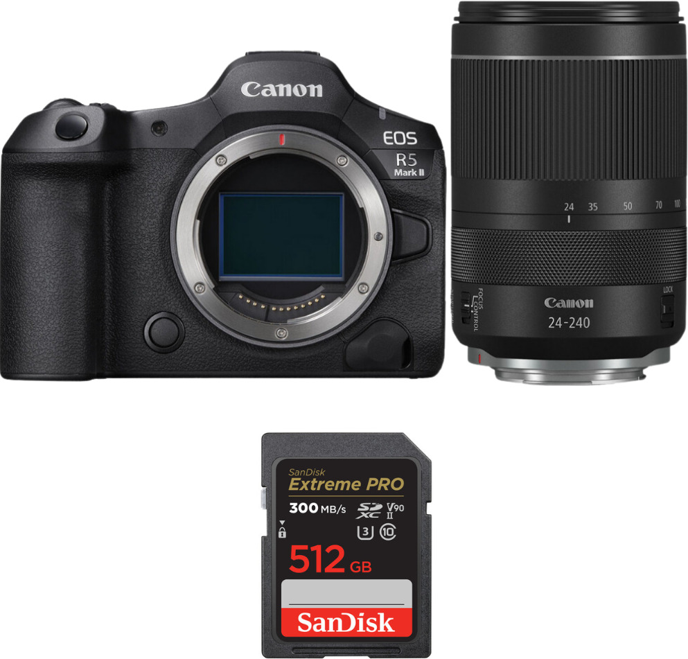Canon EOS R5 Mark II + RF 24-240mm f/4-6.3 IS USM + 1 Sa