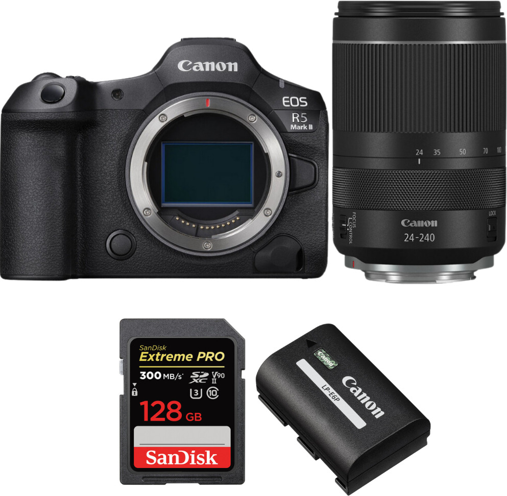 Canon EOS R5 Mark II + RF 24-240mm f/4-6.3 IS USM + 1 Sa