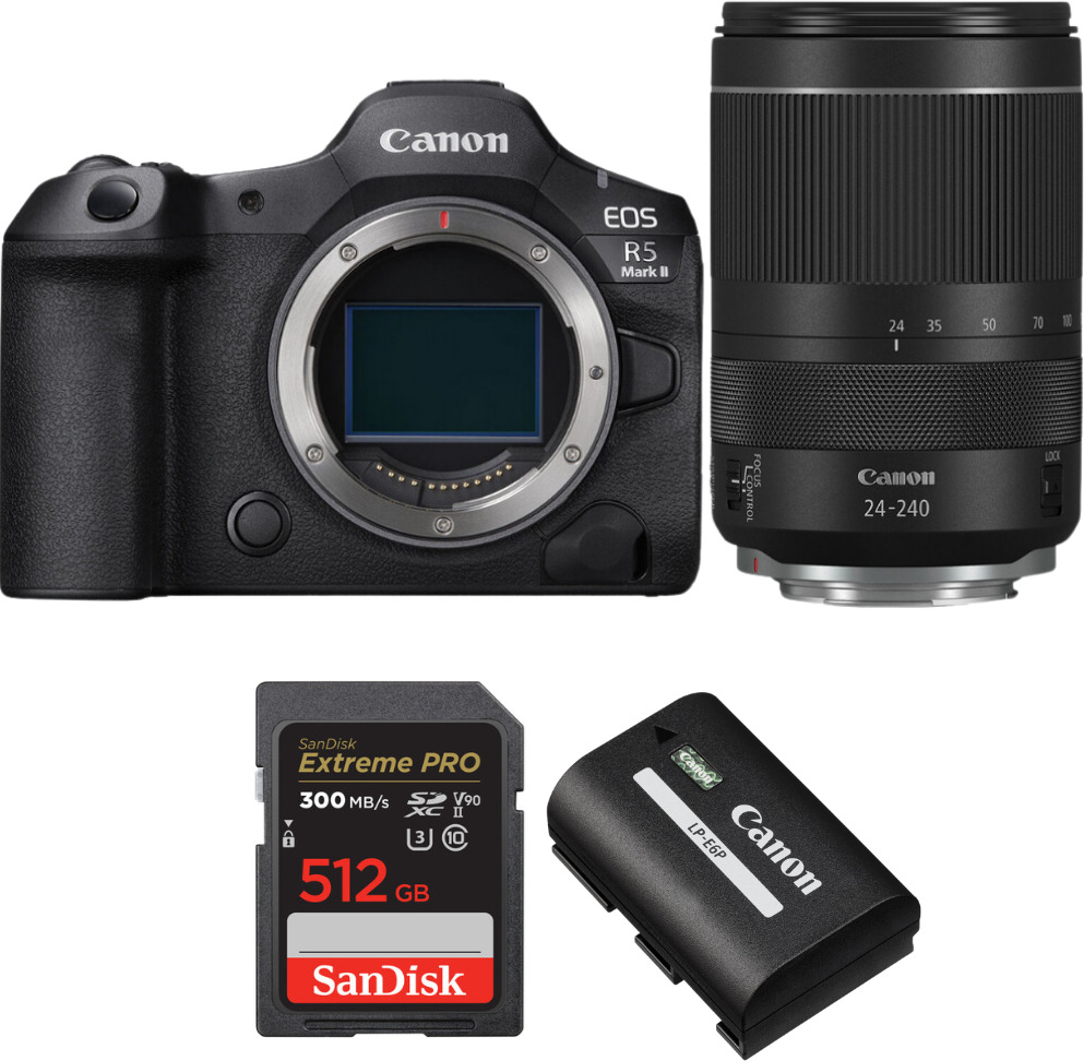 Canon EOS R5 Mark II + RF 24-240mm f/4-6.3 IS USM + 1 Sa
