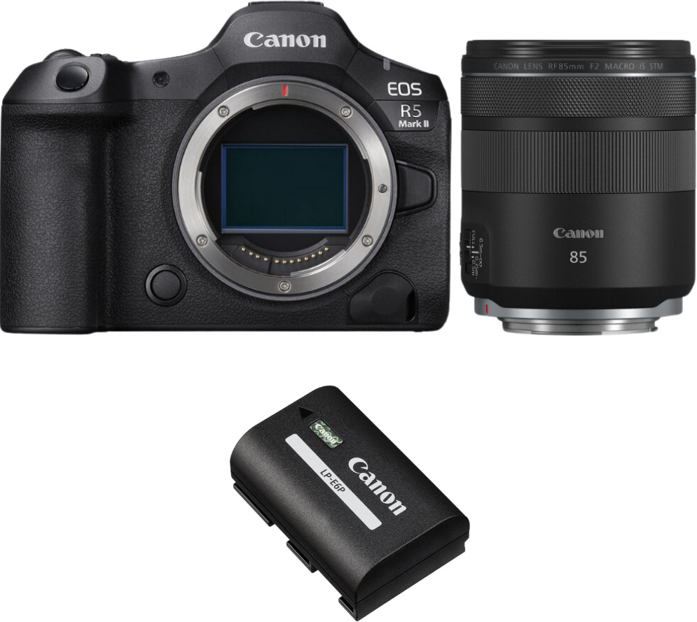 Canon EOS R5 Mark II + RF 85mm f/2 Macro IS STM + 1 LP-E