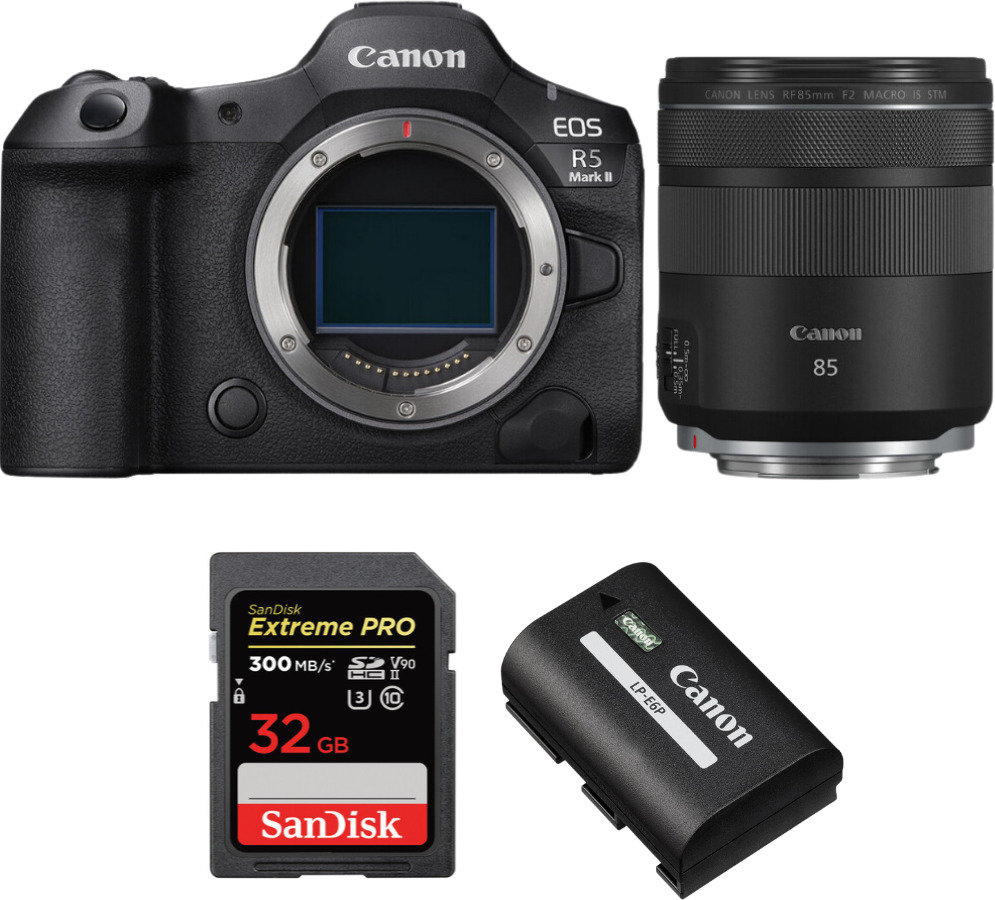Canon EOS R5 Mark II + RF 85mm f/2 Macro IS STM + 1 SanD