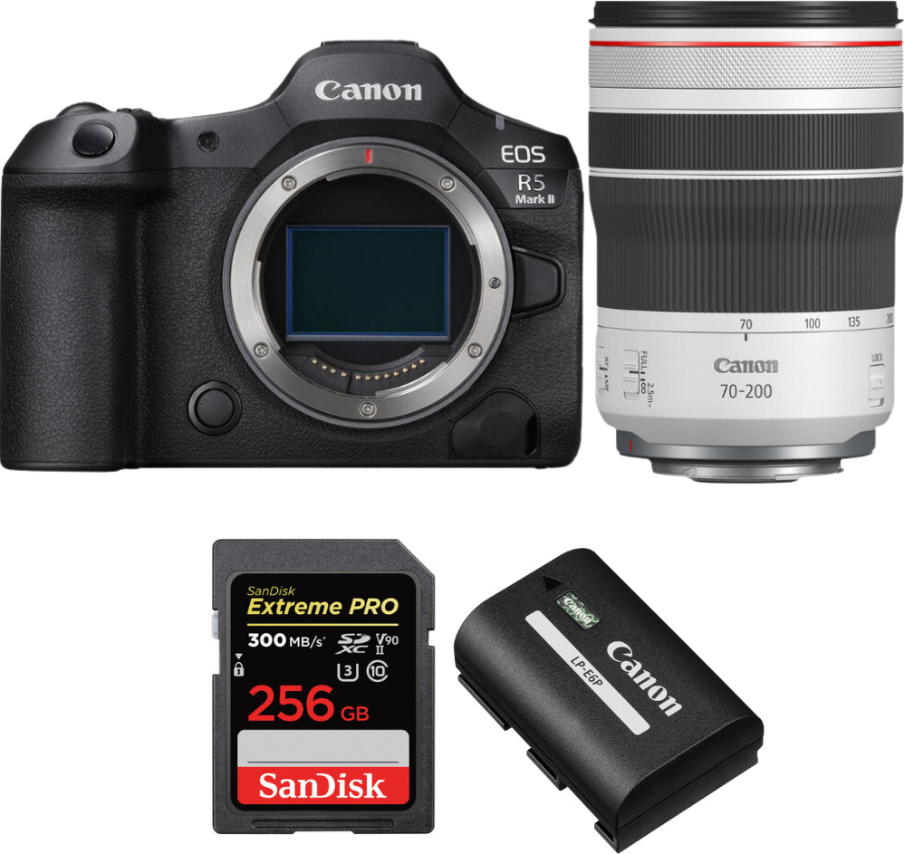 Canon EOS R5 Mark II + RF 70-200mm f/4 L IS USM + 1 SanD