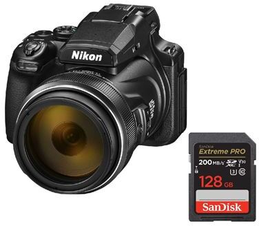 Nikon Cámara COOLPIX P1100 + tarjeta de memoria SanDisk