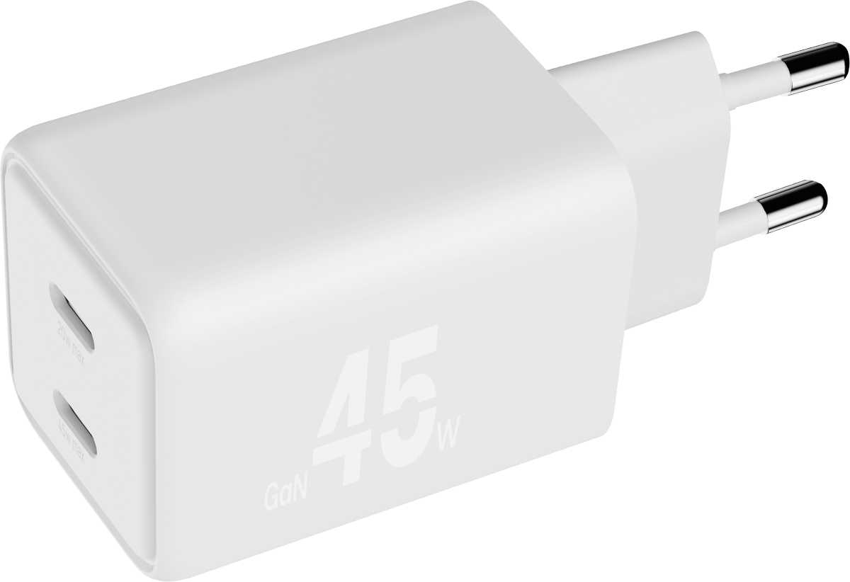 BlackByte Cargador GaN DUAL 2 Tipo C PD 45W by Pedro Buerba