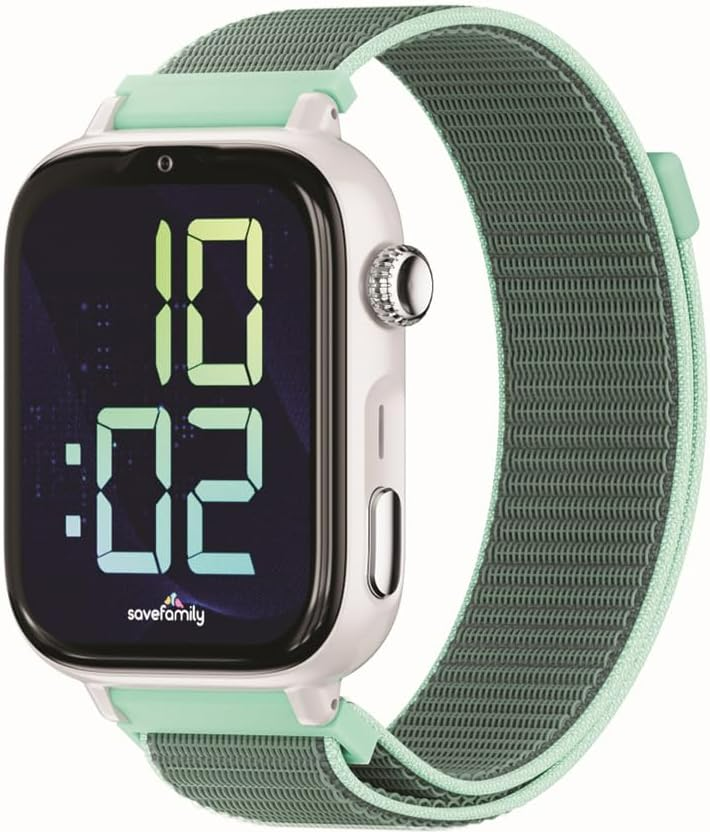 SaveFamily SaveWatch+ 2 Carcasa plateada Correa tela