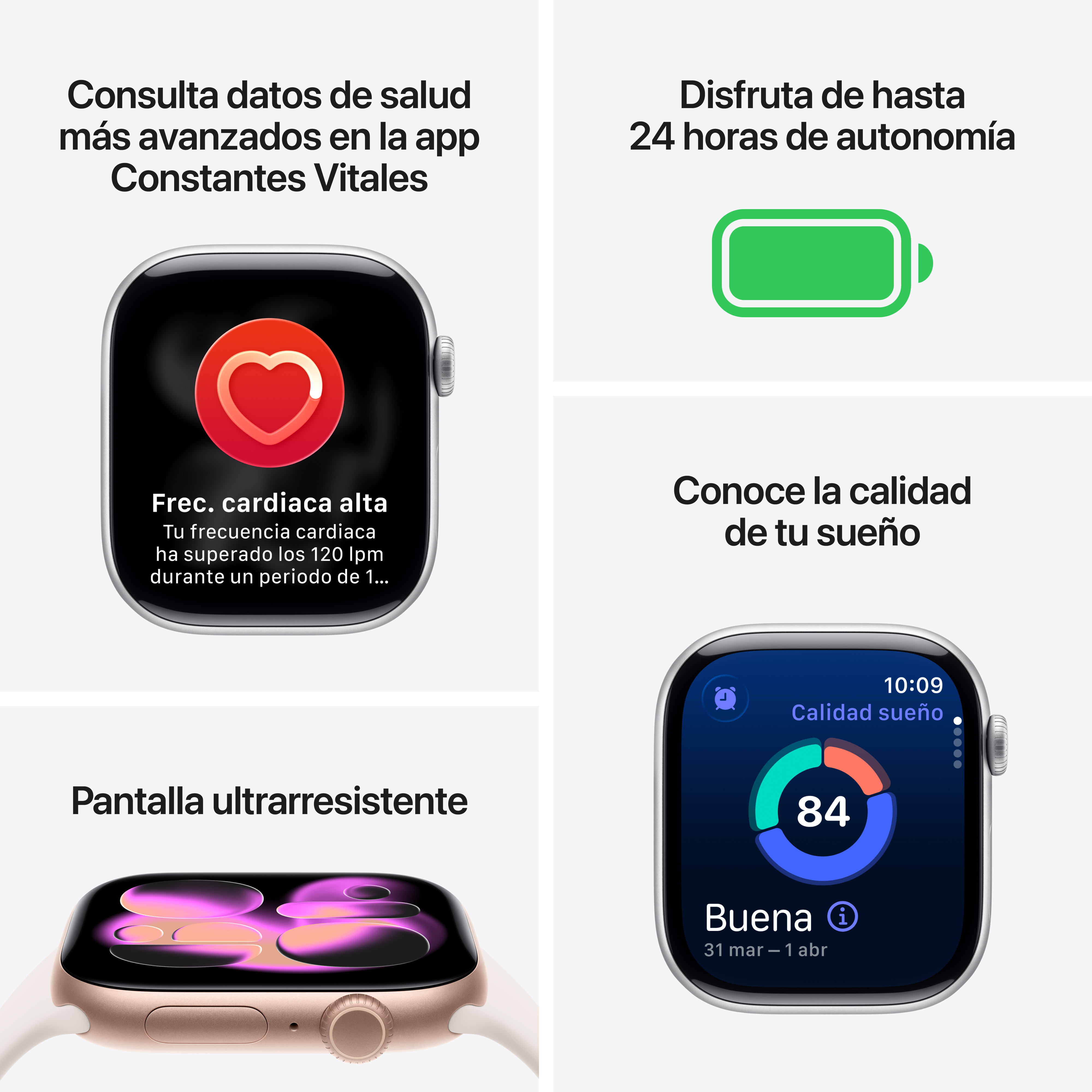 Apple Watch Series 11 OLED 42 mm Digital 374 x 446 Pixeles Pantalla táctil 5G Gris Wifi GPS (satélite)