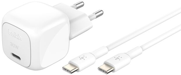Belkin Paquete Cargador de pared USB-C de 30W con suminis