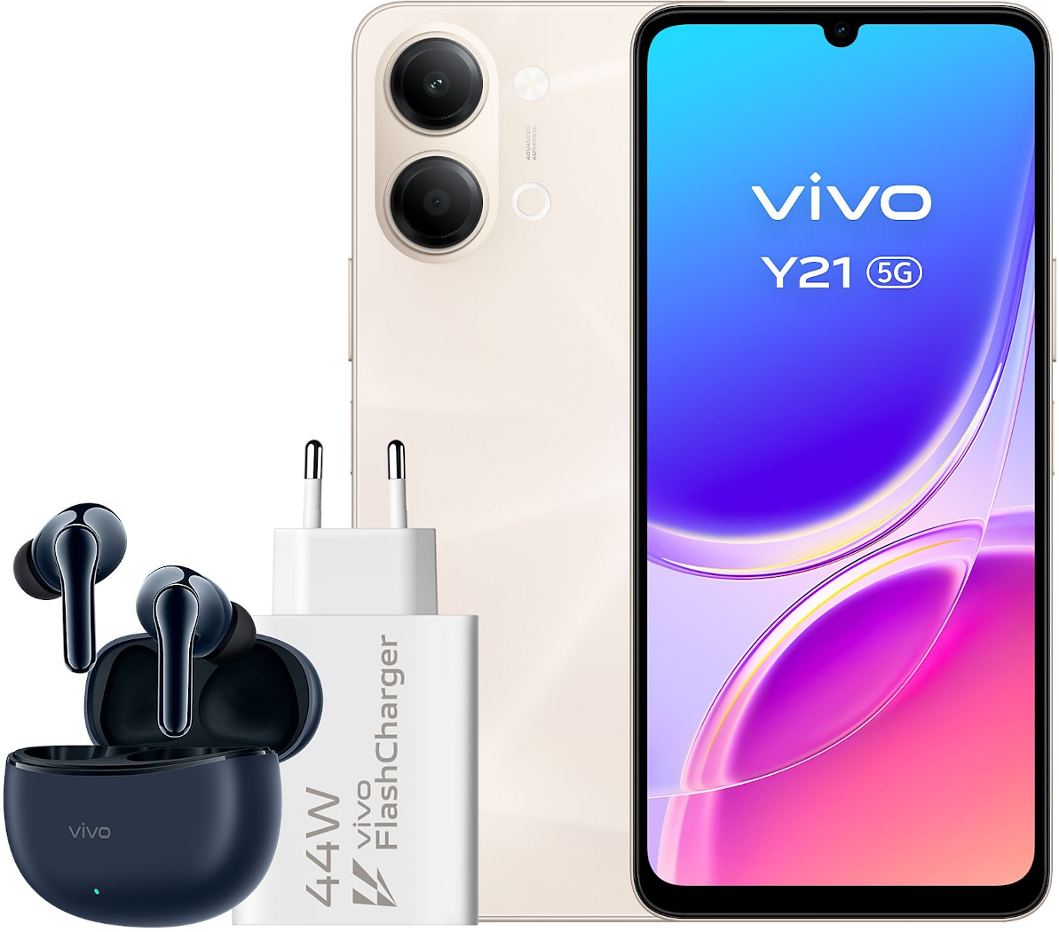 vivo Y21 5G 256GB+4GB RAM (Auricular+Cargador 44W)