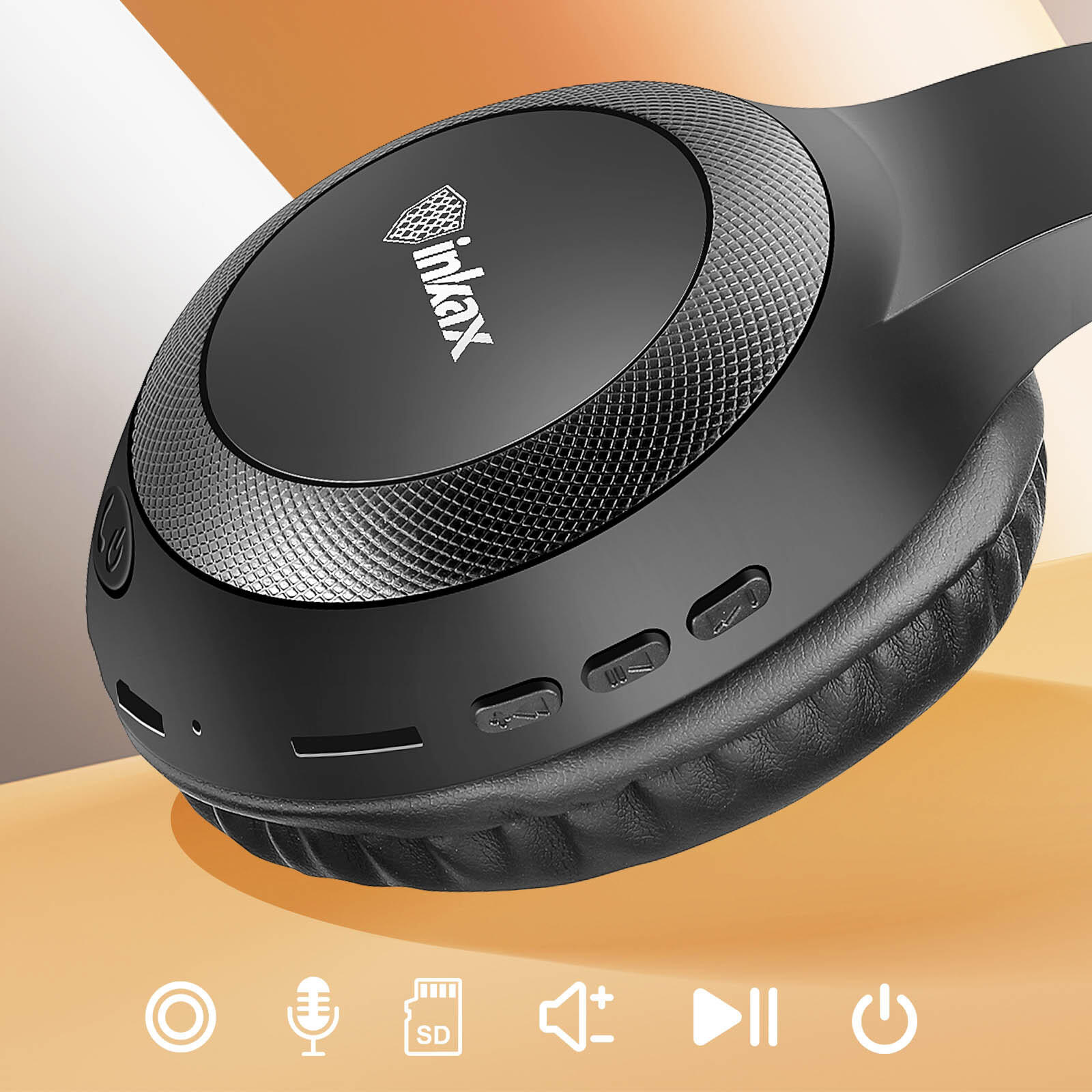 Compra Inkax Cascos audio Bluetooth Plegable, 6 horas de autonomía ...