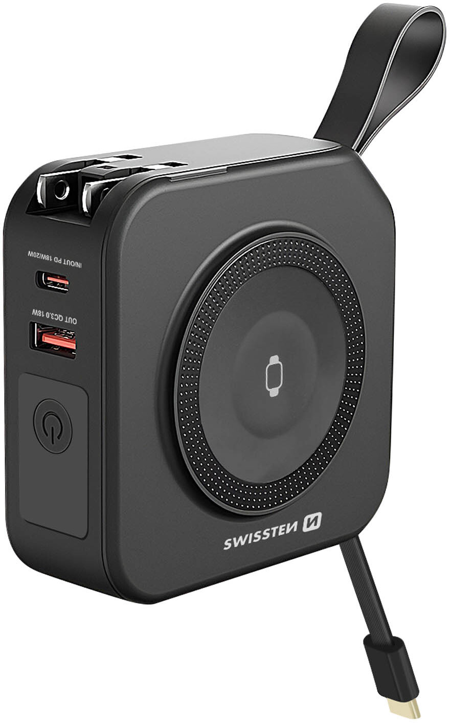 Swissten Powerbank All-in-One Pro 10000mAh MagSafe, USB, US