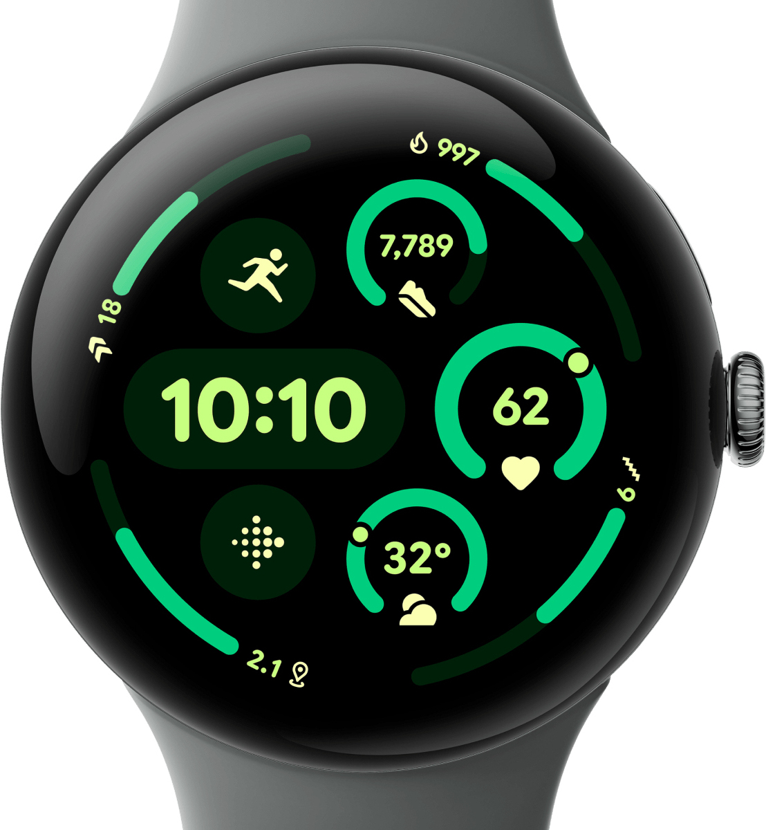 Google Google Pixel Watch 3 AMOLED 45 mm Digital Pantalla