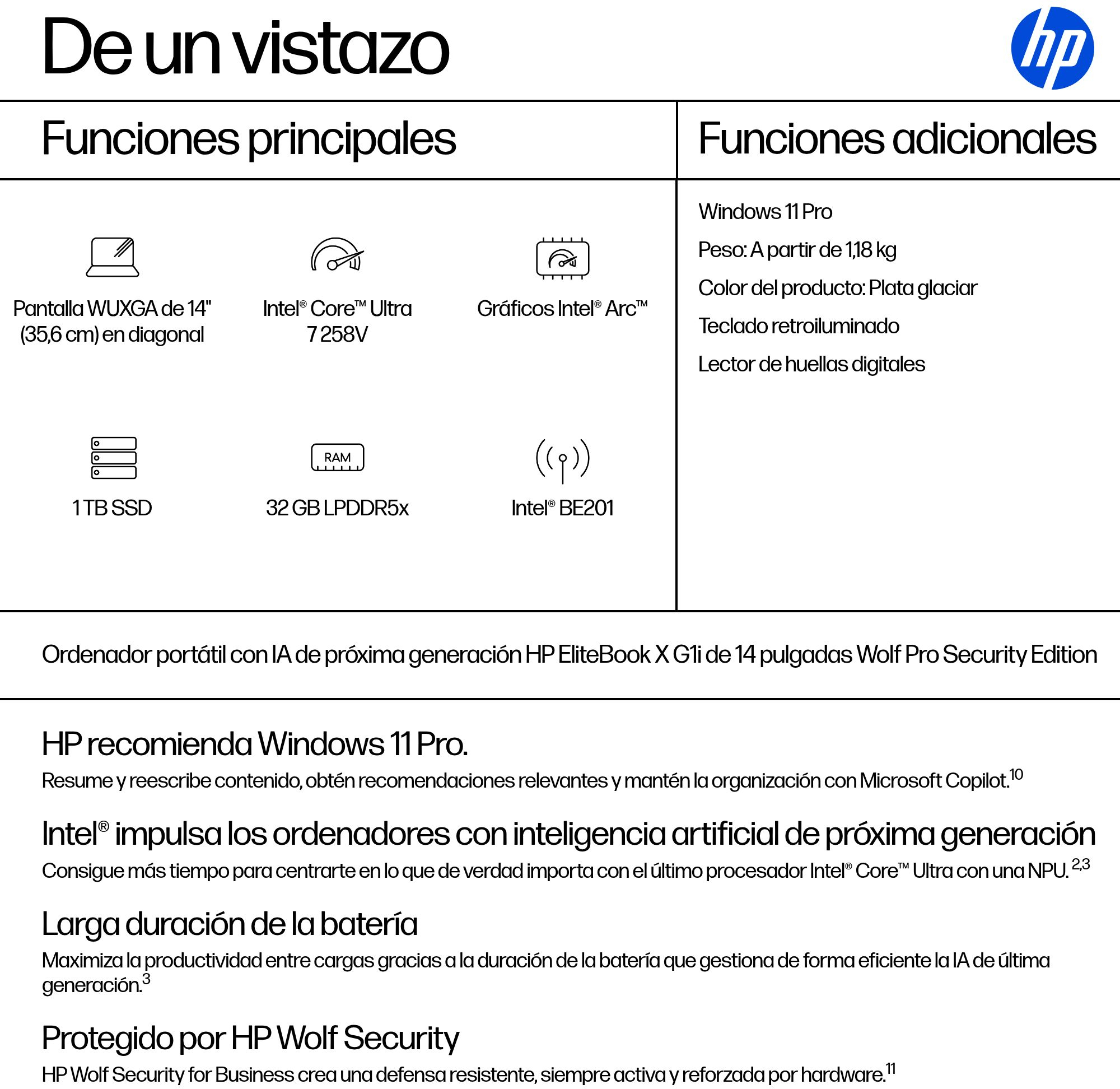 HP HP EliteBook X G1i Next Gen AI PC Wolf Pro Securit