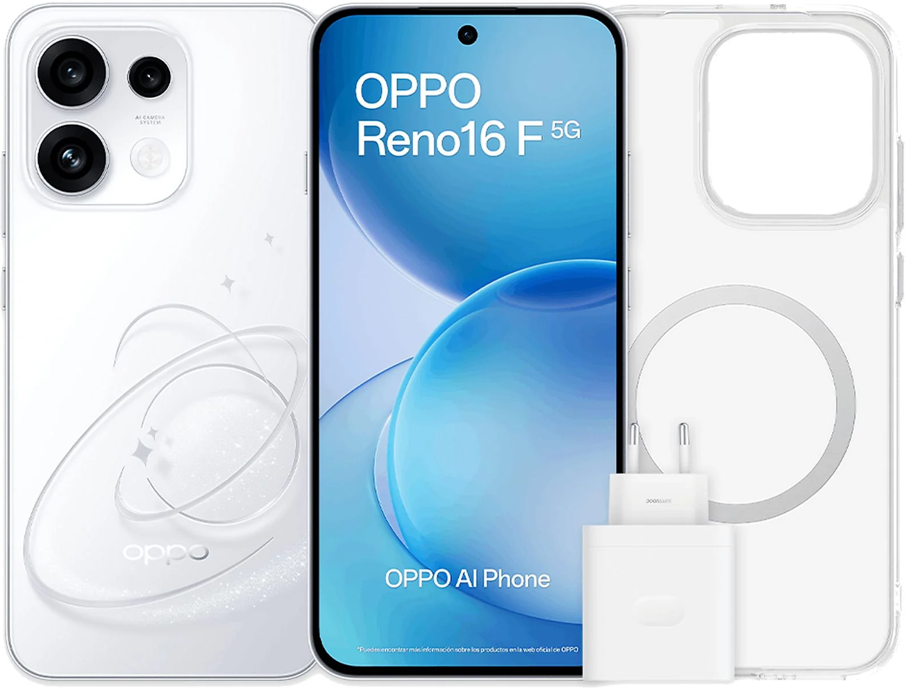 OPPO Reno16F 5G 256GB+8GB RAM + Funda + Cargador