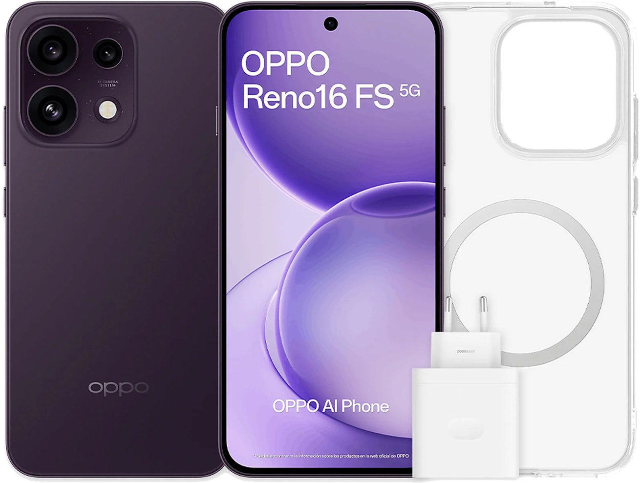 OPPO Reno16 FS 5G 512GB+8GB RAM Funda + Cargador