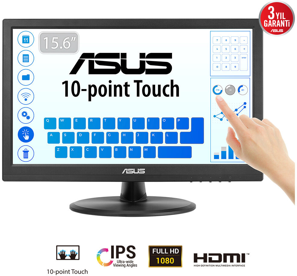 Asus ASUS Touch VT169HE pantalla para PC 39,6 cm (15.6\