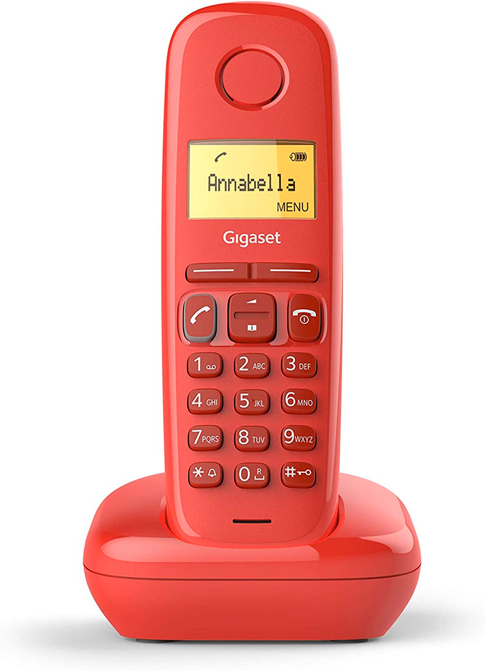 Gigaset Telef Inalambrico Dect Digital Gigaset A170 Rojo