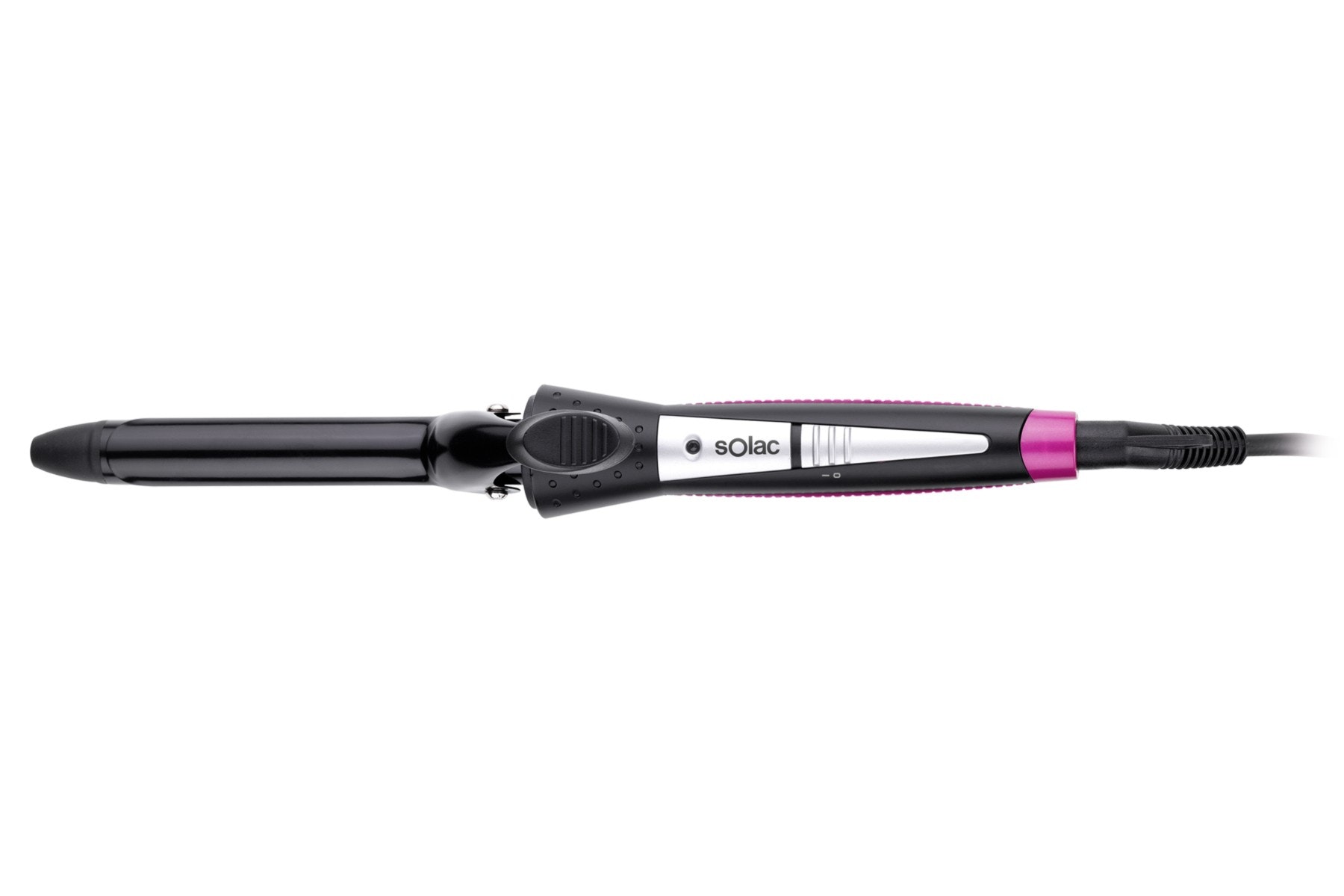 Solac MD7410 Herramienta de peinado con múltiples accesorios Caliente Negro, Rosa, Plata