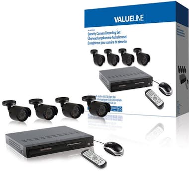 Valueline Valueline SVL-SETDVR40 kit de videovigilancia Alám