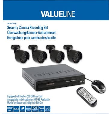 Valueline Valueline SVL-SETDVR40 kit de videovigilancia Alám