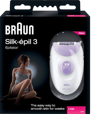 Braun Braun Silk-épil 3 3170 Violeta, Blanco 20 pinzas