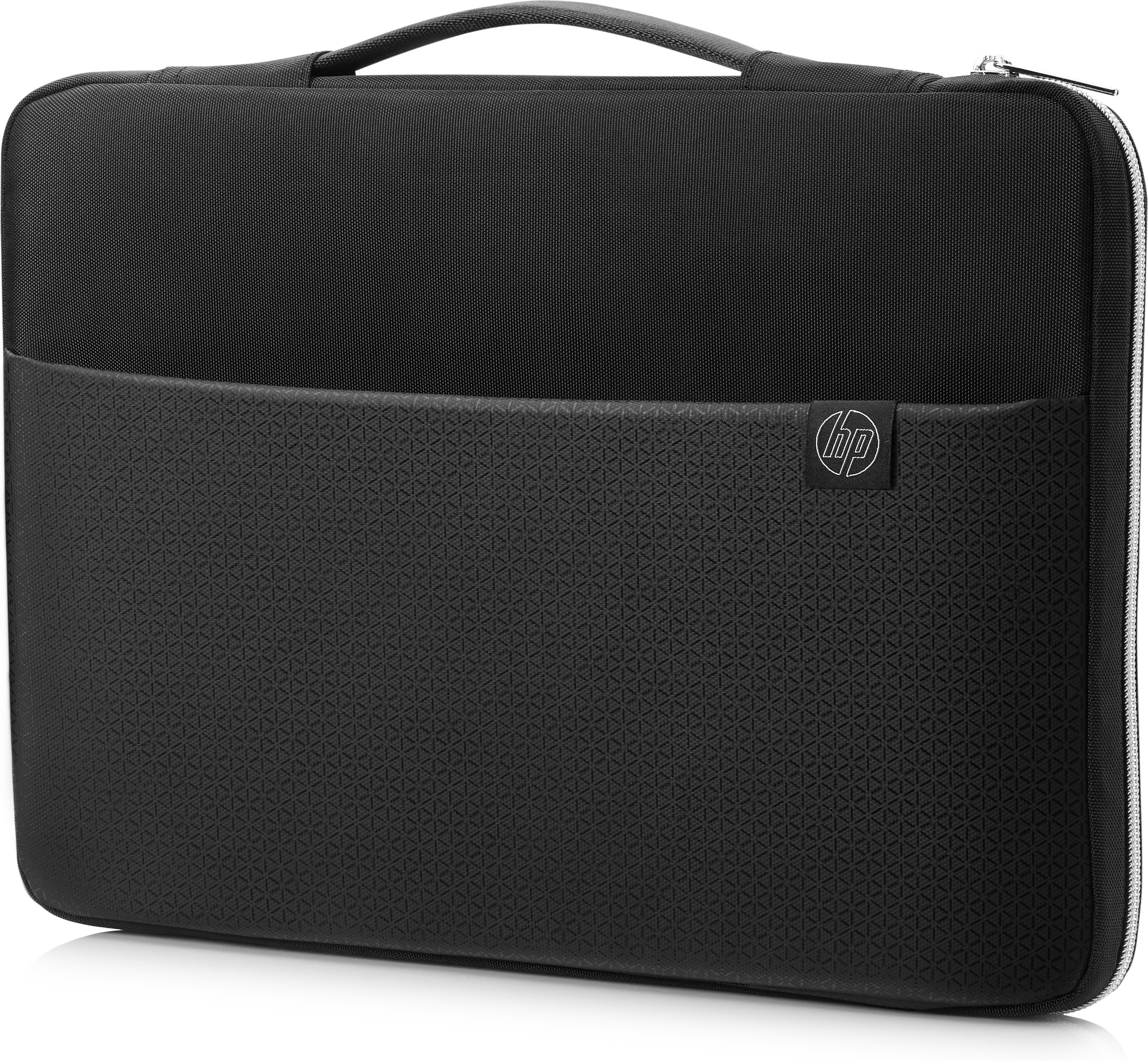 Funda Negra Hp para de 3962 cm 156 carry sleeve 15 resistente al agua asa fiable bolsillo exterior diseño estampado color y 15.6 396