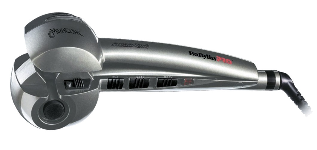 Babyliss BaByliss BAB2665SE Utensilio de peinado Rizador de pelo automático Vapor Plata